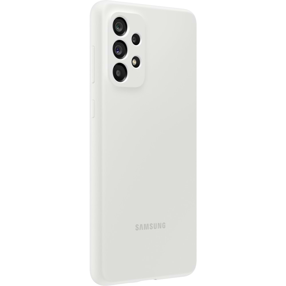 Samsung Galaxy A73 5G Silicone Cover Silikon Kılıf, Beyaz EF-PA736T