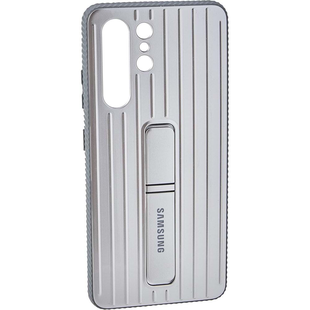 Samsung Galaxy S21 Ultra 5G Protective Standing Cover Kılıf, Gümüş EF-RG991