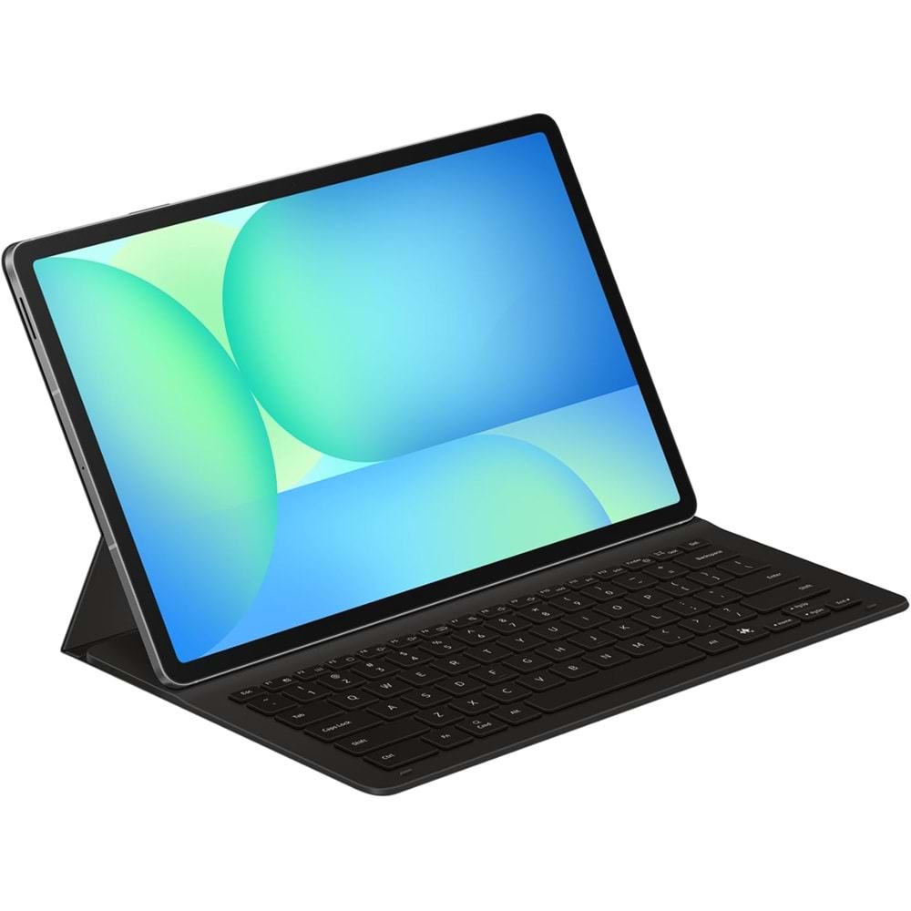 Samsung Galaxy Tab S10 FE+ Plus Klavyeli İnce Klavyeli Kılıf AI Key, Siyah EF-DX620