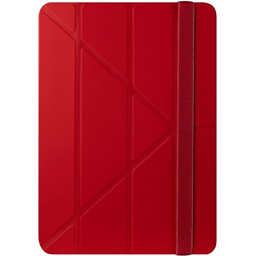 Ozaki Slim-Y iPad Air 1. Nesil A1474, A1475 ve A1476 için Kılıf Uyku Modlu, Kırmızı
