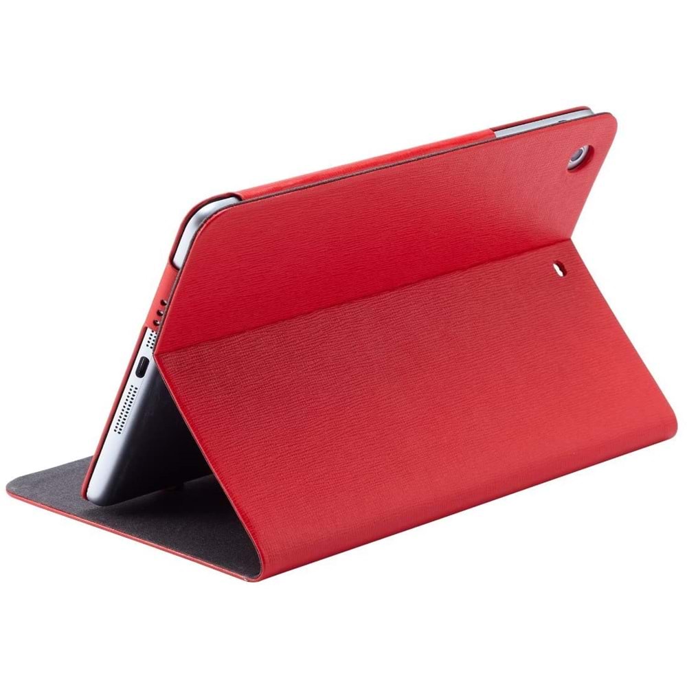 Ozaki Smart Slim iPad 5. Nesil (2017) A1822 ve A1823 için Kılıf Uyku Modlu, Kırmızı
