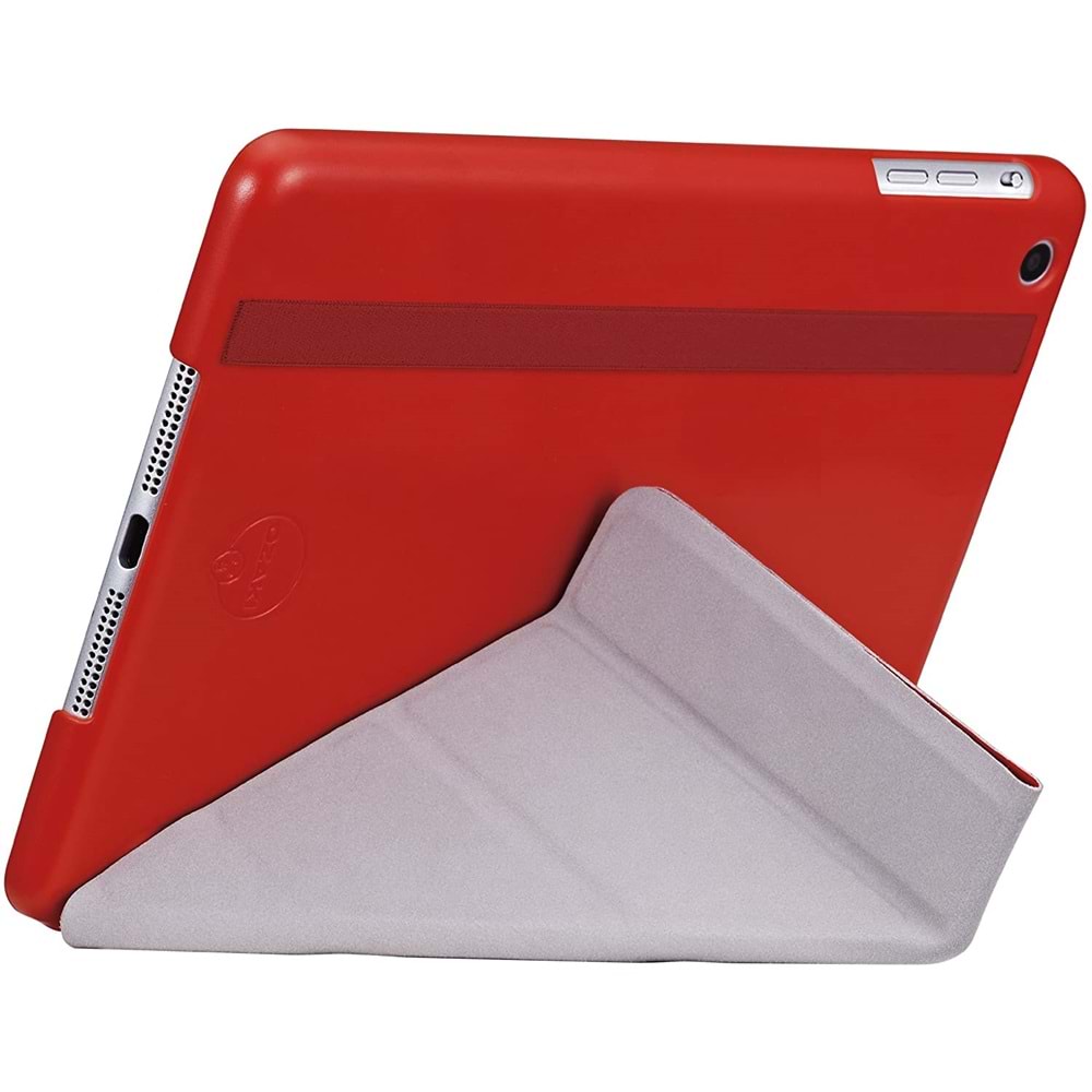 Ozaki Slim-Y iPad 6. Nesil (2018) A1893 ve A1954 için Kılıf Uyku Modlu, Kırmızı