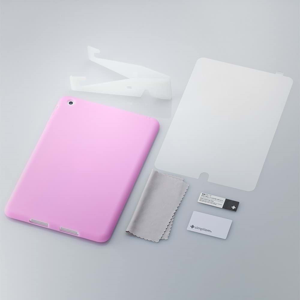 Simplism ipad Mini 1, 2 Ve 3. Nesil (A1432, A1454, A1489, A1490, A1599) Silikon Kılıf + Ekran Koruyucu