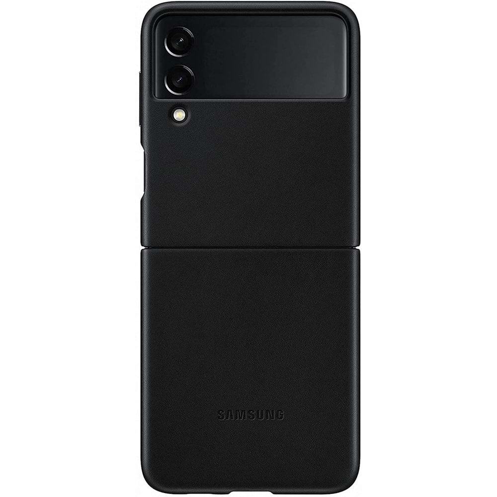 Samsung Galaxy Z Flip3 5G Deri Kılıf Hakiki Deri Lether Cover EF-VF711