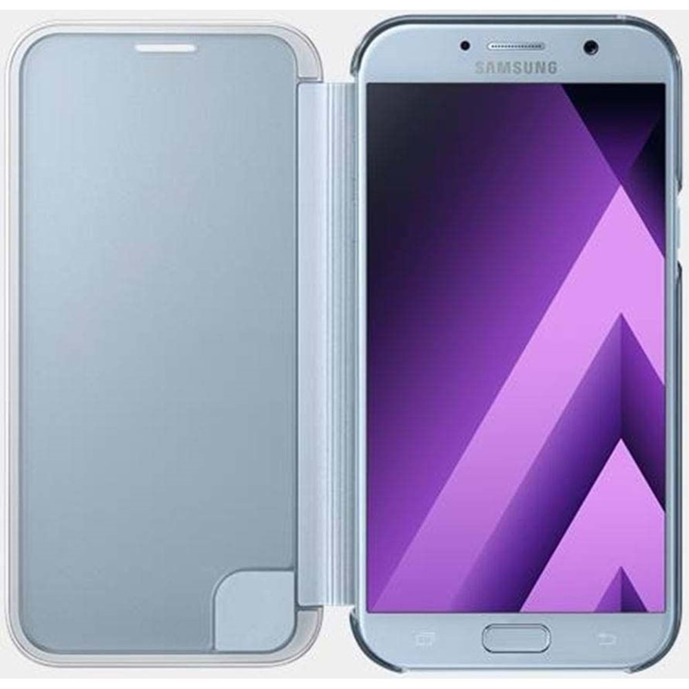 Samsung Galaxy A7 2017 Clear View Cover Akıllı Kılıf, Siyah