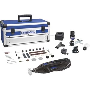 Dremel 8260-5/65 Li-ion Akülü El Motoru 65 Aksesuar + 5 Bağlantı parçası + Alüminyum Çanta