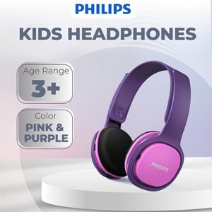 Philips Kids SHK2000PK Kulak Üstü Kulaklık, Pembe