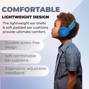 Philips Kids SHK2000BL Kulak Üstü Kulaklık, Mavi
