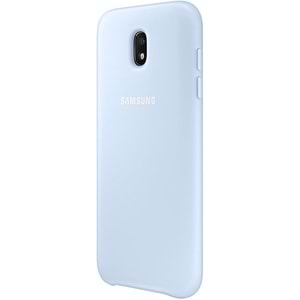Samsung Galaxy J5 2017 Dual-layer Çift Katlı Koruyucu Kılıf, Mavi
