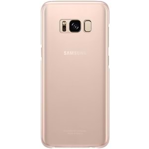 Samsung Galaxy S8+ Plus Clear Cover Şeffaf Kılıf, Pembe (Samsung Türkiye Garantli)