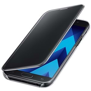 Samsung Galaxy A5 2017 Clear View Cover Akıllı Kılıf, Siyah EF-ZA520CBEGWW