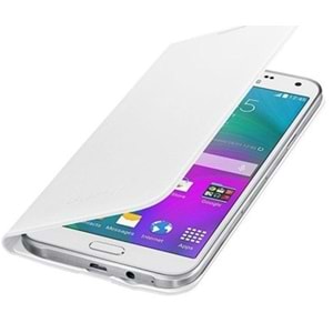 Samsung Galaxy E7 Flip Wallet Cüzdan Kılıf, Beyaz EF-WE700BWEGWW