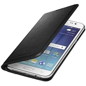 Samsung Galaxy J5 2015 (SM-J500) Flip Wallet Cüzdan Kılıf, Siyah EF-WJ500BBEGWW
