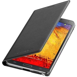 Samsung Galaxy Note 3 N9000 Flip Wallet Cüzdan Kılıf, Siyah