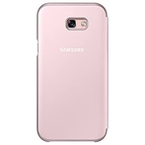 Samsung Galaxy A7 2017 Neon Flip Wallet Kapaklı Kılıf, Rose Gold