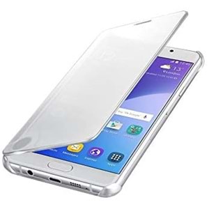 Samsung Galaxy A7 2016 Clear View Cover Akıllı Kılıf, Gümüş EF-ZA710CSEGWW