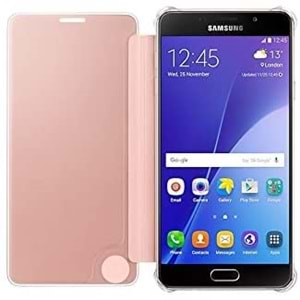 Samsung Galaxy A7 2016 Clear View Cover Akıllı Kılıf, Rose Gold EF-ZA710CZEGWW