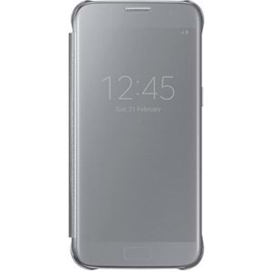 Samsung Galaxy S7 Clear View Cover Orjinal Akıllı Kılıf, Gümüş EF-ZG930CBEGWW