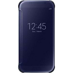 Samsung Galaxy S6 Clear View Cover Akıllı Kılıf, Siyah EF-ZG920BBEGWW