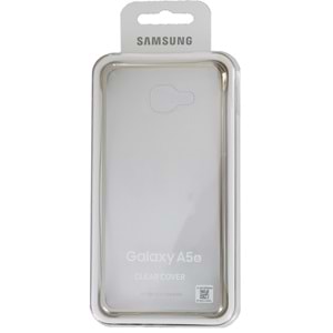 Samsung Galaxy A5 2016 (SM-A510) Clear Cover Şeffaf Kılıf, Gold EF-QA510CFEGWW