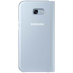 Samsung Galaxy A7 2017 S-View Standing Cover Pencereli Kılıf, Mavi EF-CA720PLEGWW