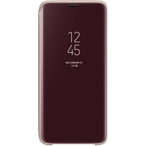 Samsung Galaxy S9 Clear View Standing Akıllı Kılıf, Gold (Samsung Türkiye Garantili)