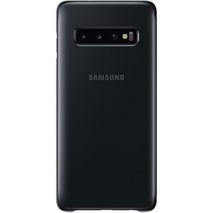 Samsung Galaxy S10 Clear View Cover Akıllı Kılıf, Siyah EF-ZG973CBEGWW