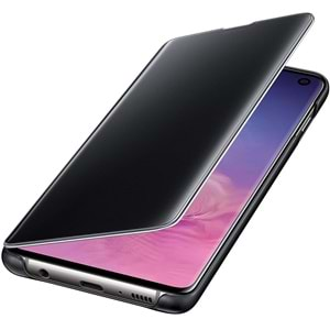 Samsung Galaxy S10 Clear View Cover Akıllı Kılıf, Siyah EF-ZG973CBEGWW