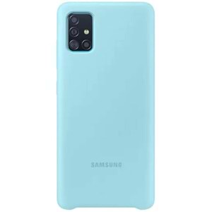 Samsung Galaxy A51 Silikon Cover Kılıf, Mavi EF-PA515TLEGWW