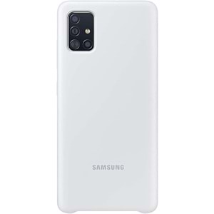 Samsung Galaxy A51 Silikon Cover Kılıf, Beyaz EF-PA515TWEGWW