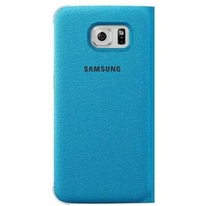 Samsung Galaxy S6 S-View Cover (Tekstil) Orjinal Kapaklı Kılıf, Mavi