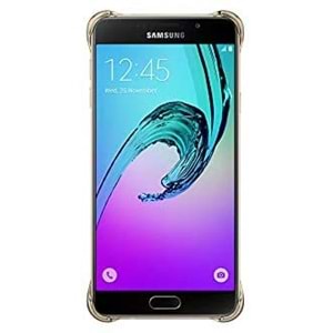 Samsung Galaxy A7 2016 Clear Cover Şeffaf Kılıf, Gold EF-QA710CFEGWW