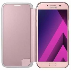 Samsung Galaxy A5 2017 Clear View Cover Akıllı Kılıf, Rose Gold EF-ZA520CPEGWW