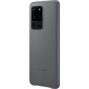 Samsung Galaxy S20 Ultra için Deri Kılıf Lether Cover, Gri EF-VG988LJEGWW