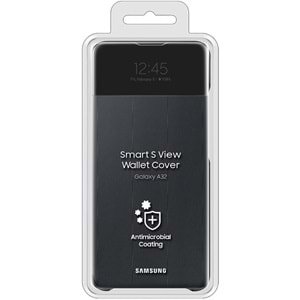 Samsung Galaxy A72 S View Akıllı Kılıf Kapaklı Cüzdan, Siyah EF-EA725P