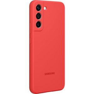 Samsung Galaxy S22+ Plus Silikon Kılıf, Kırmızı S22+ Silicone Cover EF-PS906