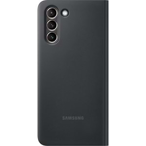 Samsung Galaxy S21 5G Smart Clear View Kapaklı Kılıf, Siyah EF-ZG991CBEGTR