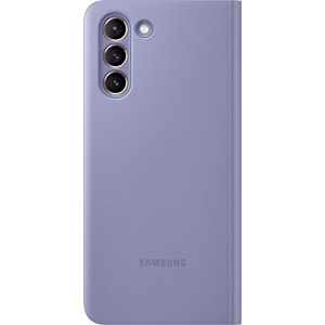 Samsung Galaxy S21 5G Smart Clear View Kapaklı Kılıf, Mor EF-ZG991CVEGTR