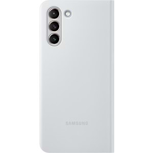 Samsung Galaxy S21+ Plus için Smart LED View Kapaklı Kılıf, Gri EF-NG996PJEGTR