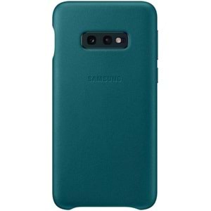 Samsung Galaxy S10e Leather Cover Deri Kılıf, Yeşil EF-VG970LGEGWW