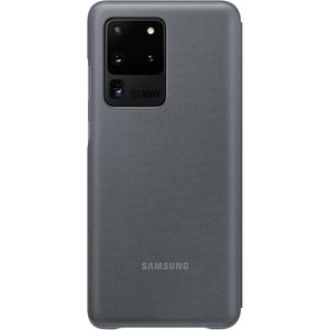 Samsung Galaxy S20 Ultra için LED View Cover Akıllı Kılıf, Gri EF-NG988PJEGTR