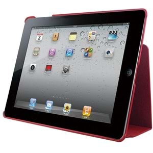 Ozaki icoat 360 iPad 2, 3. ve 4. Nesil (A1395, A1416 ve A1458) için Kılıf ve Stand, Bordo