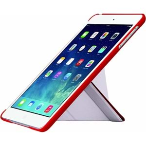 Ozaki Slim-Y iPad Air 1. Nesil A1474, A1475 ve A1476 için Kılıf Uyku Modlu, Kırmızı