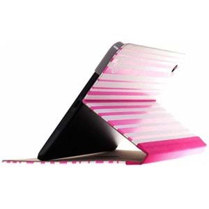 Ozaki Pattern iPad Mini 2/3. Nesil (A1489, A1490, A1599, A1600) Akıllı Kılıf Uyku Modlu, Pembe