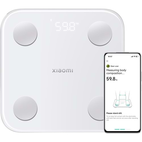 OUTLET Xiaomi Body Composition Scale S400 Yağ Ölçer Fonksiyonlu Akıllı Bluetooth Vücut Analiz Baskülü
