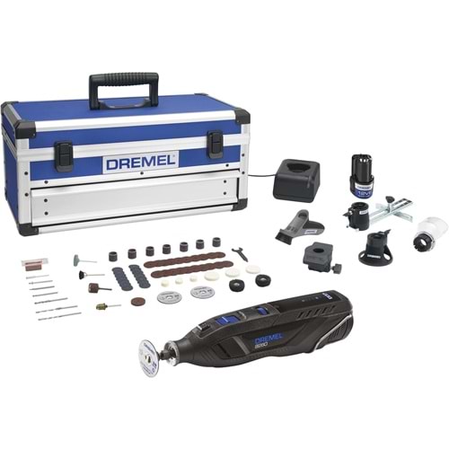 Dremel 8260-5/65 Li-ion Akülü El Motoru 65 Aksesuar + 5 Bağlantı parçası + Alüminyum Çanta
