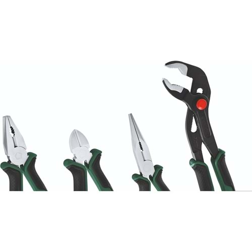 Bosch 4'lü Pense Seti (Kargaburun, Yan Keski, Pense, Boru Anahtarı) 1600A02W7K