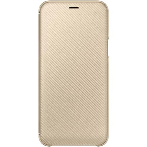 Samsung Galaxy A6 Flip Wallet Kapaklı Cüzdan Kılıf, Gold EF-WA600CFEGWW