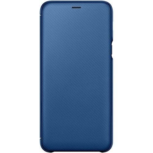 Samsung Galaxy A6+ Plus Flip Wallet Kapaklı Cüzdan Kılıf, Mavi