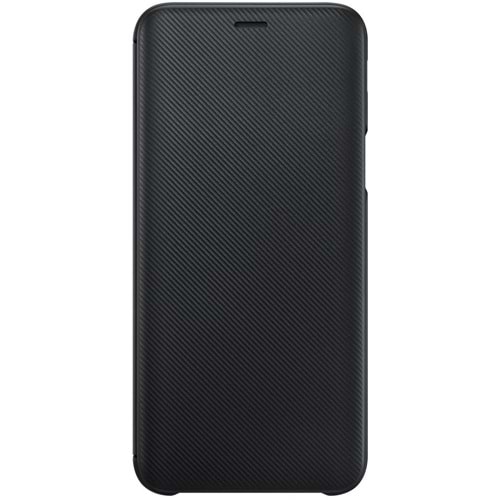 Samsung Galaxy J6 Flip Wallet Cover Kapaklı Cüzdan Kılıf, Siyah EF-WJ600CBEGWW